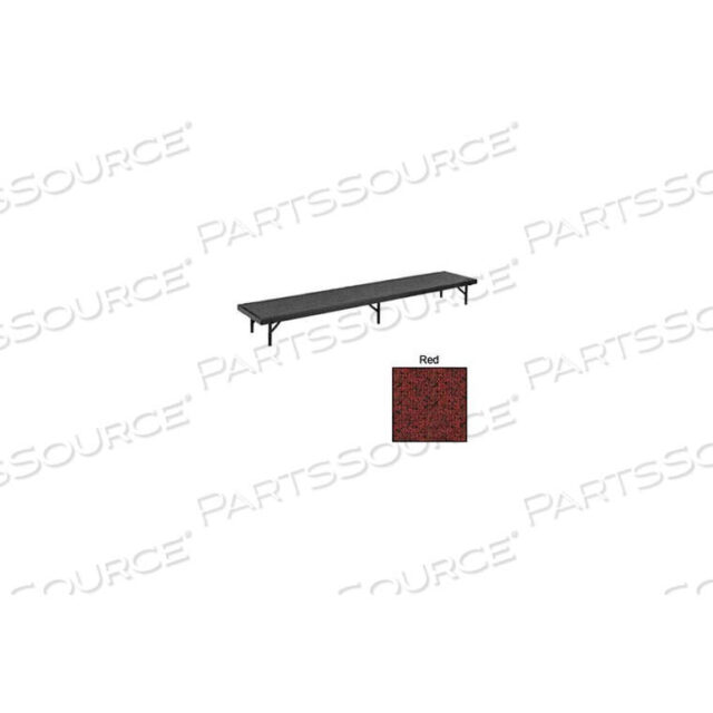 OEM#: RS16C-40RISER STRAIGHT WITH CARPET - 96L X 18W X 16H - RED by National Public Seating