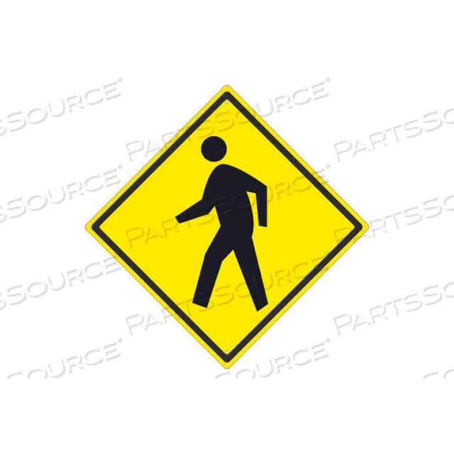 OEM#: TM119JNMC TRAFFIC SIGN - PEDESTRIAN CROSSING, ALUMINUM, 24 X 24 by National Marker Company