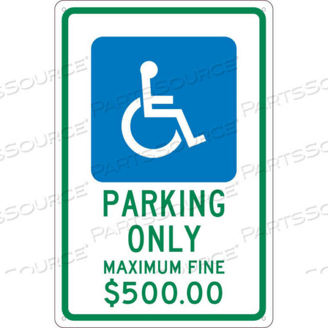 OEM#: TMS331GNMC TRAFFIC SIGN, RESERVED PARKING OHIO, 18 X 12, WHITE by National Marker Company