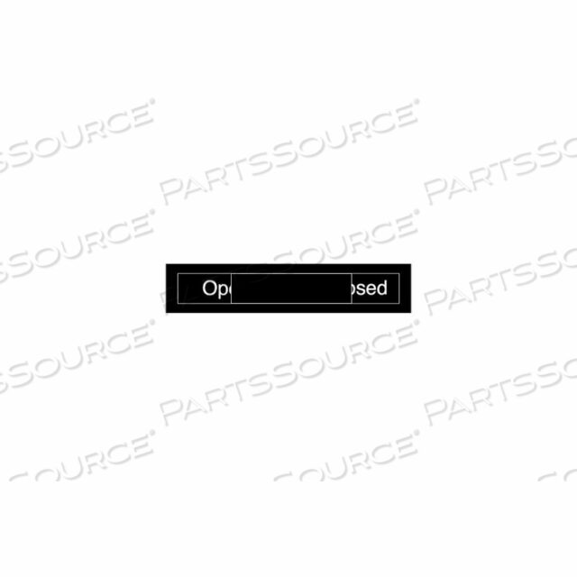 OEM#: EN305GYENGRAVED OCCUPANCY SIGN - OPEN CLOSED - GRAY by National Marker Company