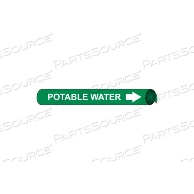 OEM#: G4084PRECOILED AND STRAP-ON PIPE MARKER - POTABLE WATER by National Marker Company