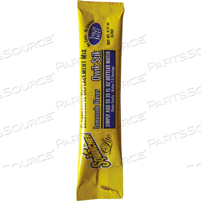 OEM#: 060103-LAZERO QWIK STIK SUGAR FREE, LEMONADE, 0.11 OZ. by Sqwincher