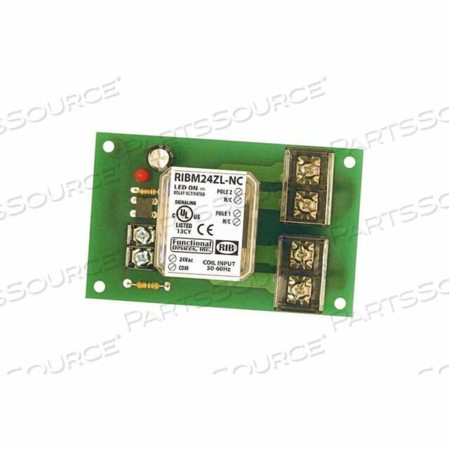 OEM#: RIBM24ZL-NCPANEL RELAY, 4 X 2.35, 30A, DPST-NC, 24VAC/DC by RIB