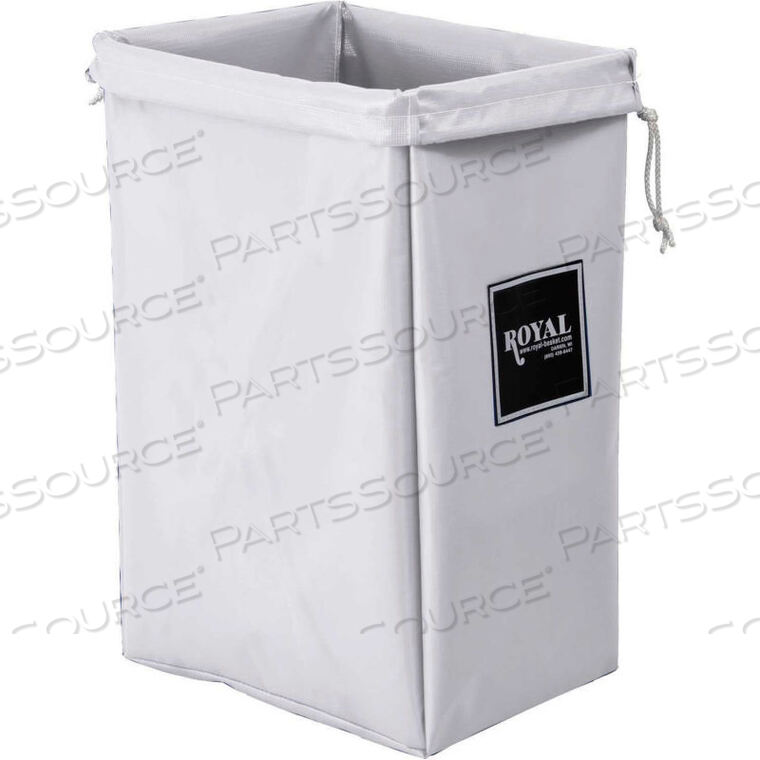 OEM#: R00-WWX-HBNHAMPER BAG, WHITE VINYL, STANDARD POCKET by Royal Basket Trucks