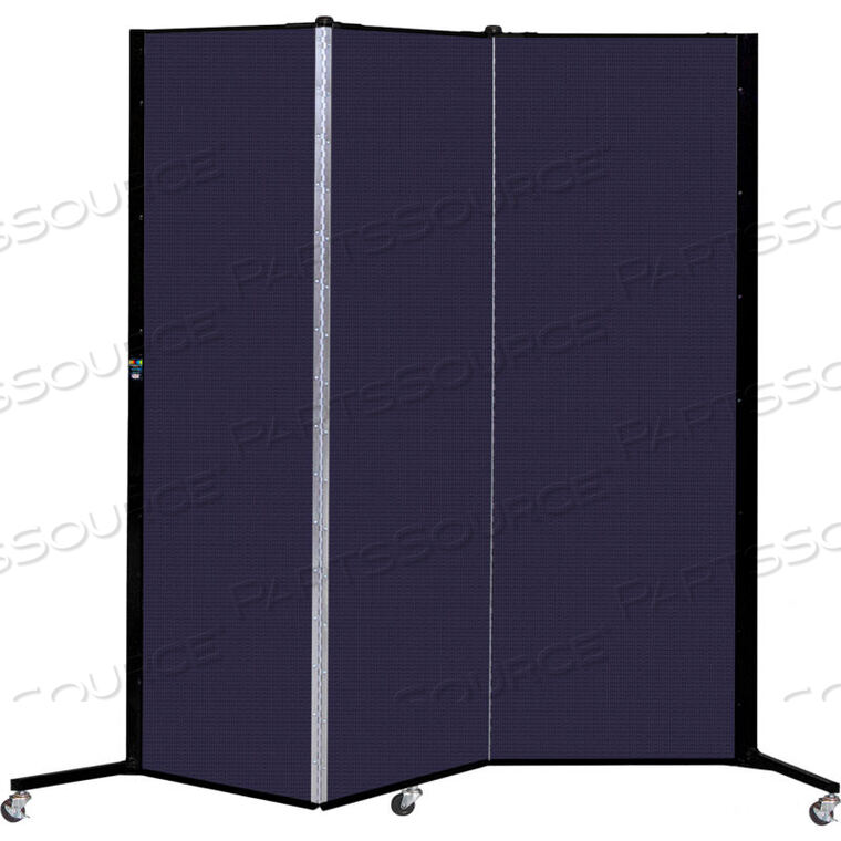 OEM#: HKDL603-DVHEALTHFLEX PORTABLE MEDICAL PRIVACY SCREEN, 3-PANEL, NAVY by Screenflex