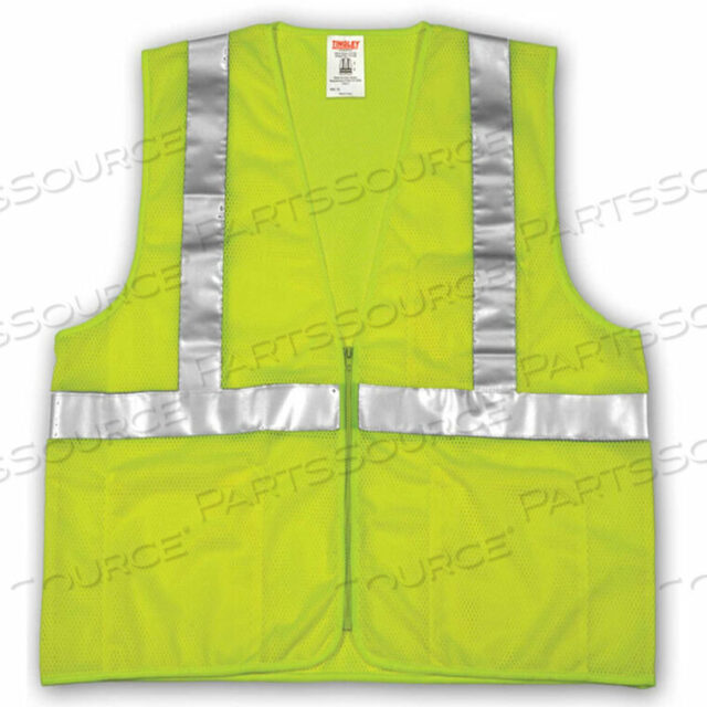 OEM#: V70632.2X-3XV70632 JOB SIGHT CLASS 2 VEST, FLUORESCENT LIME, POLYESTER MESH, 2XL/3XL by Tingley Rubber