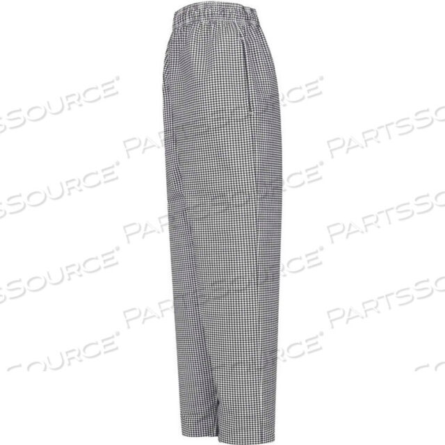 OEM#: 5360BWRG3XLCHEF DESIGNS BAGGY CHEF PANTS, BLACK & WHITE CHECK, POLYESTER/COTTON, 3XL by VF Imagewear, Inc.