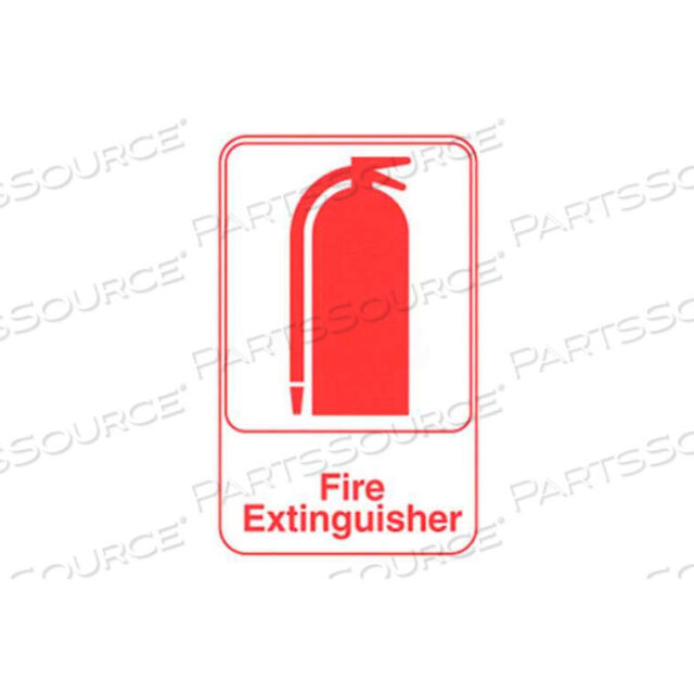 OEM#: 5618SIGN, FIRE EXTINGUISHER, 6X9 by Vollrath