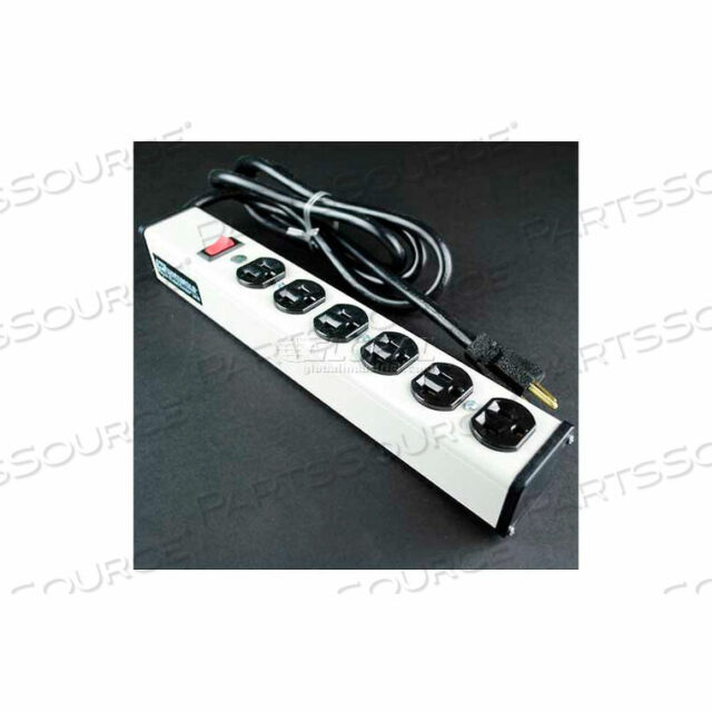 OEM#: ULB620-6MULTI-OUTLET POWER UNIT, 120V, 20A, 13-1/4L, 6 OUTLETS, 6 CORD by Wiremold