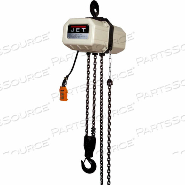 OEM#: 530200SSC 5 TON, ELECTRIC CHAIN HOIST, 20 LIFT, 6.2 FPM, 230/460V by Jet