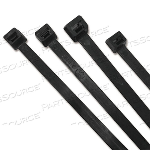 OEM#: 750UVBBUV STABILIZED CABLE TIES, 50 LB TENSILE STRENGTH, 7.6 IN L, BLACK, 1,000 EA/BAG by Anchor