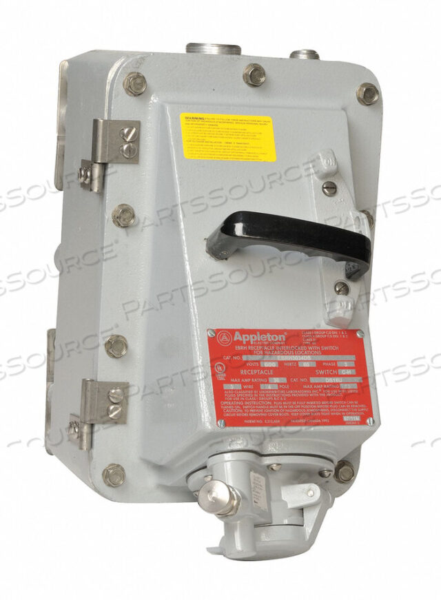 OEM#: EBR3034EH20RECEPTACLE 30A 4P 3W ALUM UL 1010 600VAC by Appleton Electric
