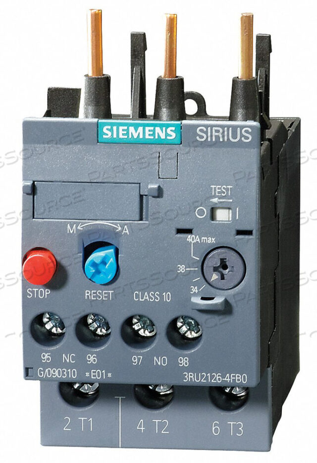 OEM#: 3RU21261CB0OVERLOAD RELAY 1.80 TO 2.50A 3P CLASS 10 by Siemens