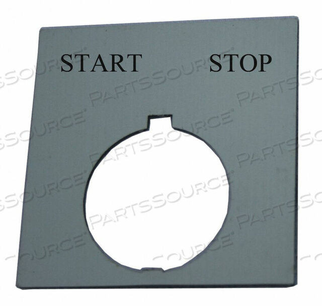 OEM#: HT8SP47LEGEND PLATE SQUARE START STOP BLACK by Eaton