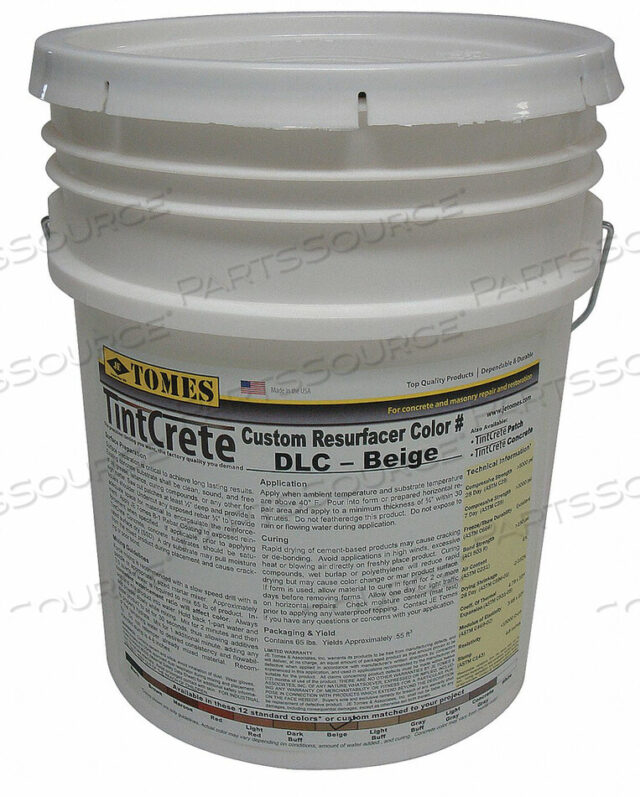 OEM#: GRA-DLC-21CONCRETE PATCH AND REPAIR 50 LB. PAIL by Tintcrete