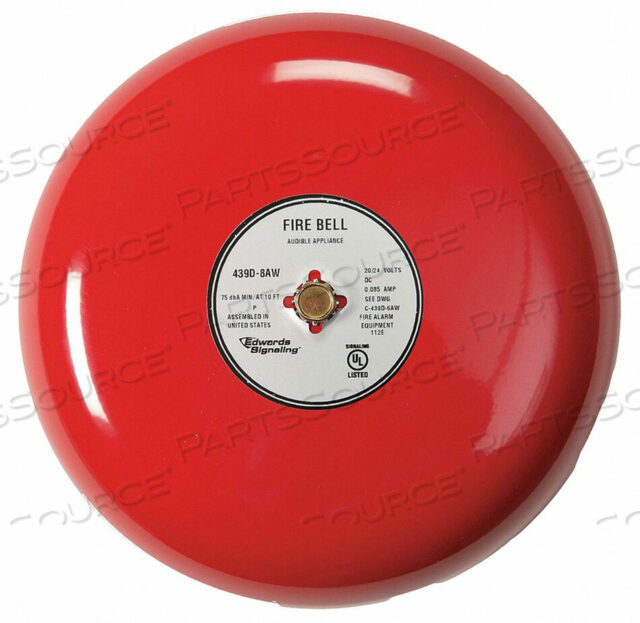 OEM#: 439D-10AW-RFIRE BELL RED 10 IN. 20 TO 24V by Edwards Signaling