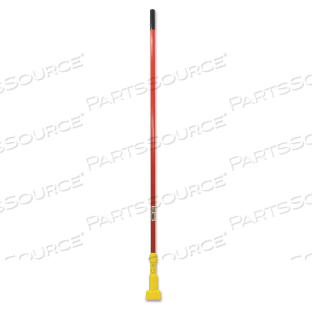 GRIPPER FIBERGLASS MOP HANDLE, 1 DIA X 60, RED/YELLOW