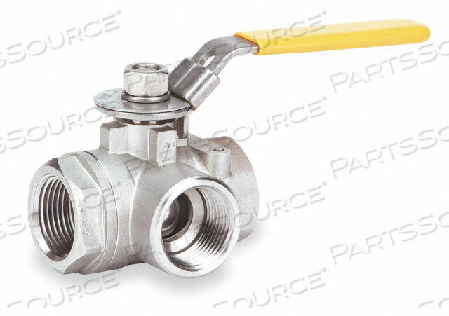 OEM#: BA3WDSLH 3/4SS BALL VALVE 3-WAY FNPT X FNPT 3/4 IN by Milwaukee Valve