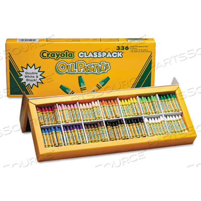 OIL PASTELS,12 ASSORTED COLORS, 336/PACK