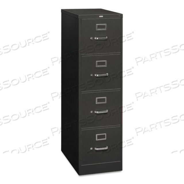 OEM#: H314.P.S310 SERIES VERTICAL FILE, 4 LETTER-SIZE FILE DRAWERS, CHARCOAL, 15 X 26.5 X 52 by HON