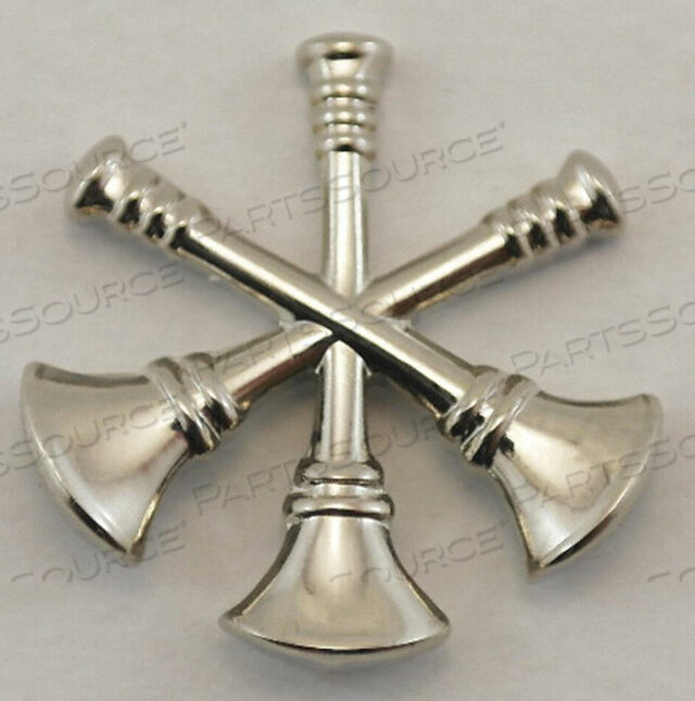 OEM#: 4446NMETAL RANK INSIGNIA FIRE BUGLES NCKL PR by Heros Pride