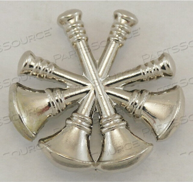 OEM#: 4447NMETAL RANK INSIGNIA FIRE BUGLES NCKL PR by Heros Pride