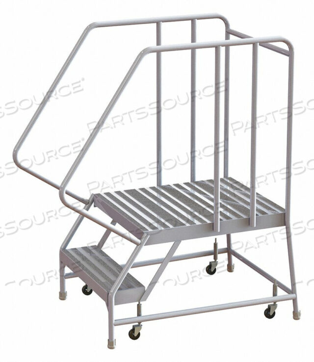 OEM#: WLAR102244-D5ROLLING LADDER 2 STEP ALUMINUM RIBBED by Tri-Arc