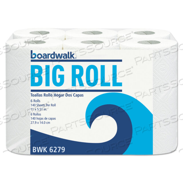KITCHEN ROLL TOWEL OFFICE PACK 2-PLY WHITE 5.5X11 140/ROLL 24/CT