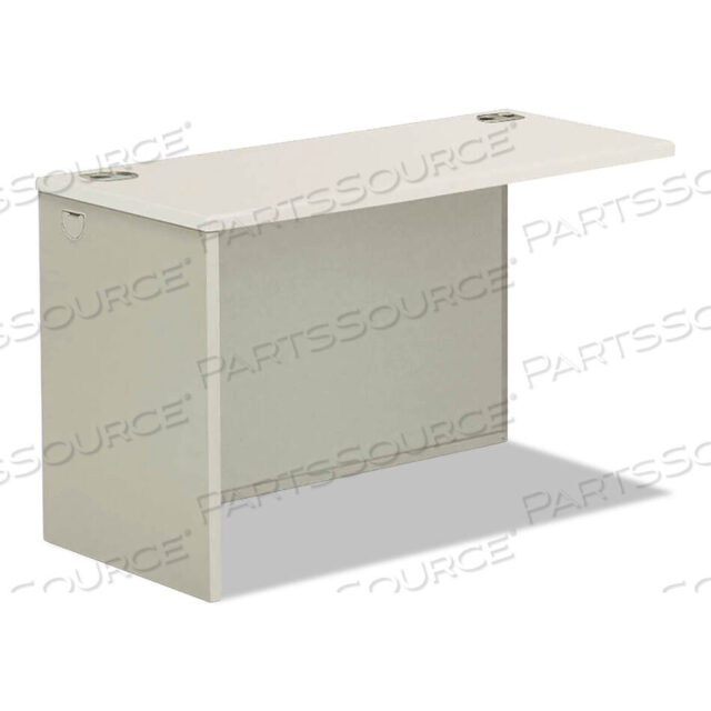 OEM#: H38946L.B9.Q38000 SERIES RETURN SHELL, LEFT, 33.75W X 65D X 4.19H, SILVER MESH/LIGHT GRAY by HON