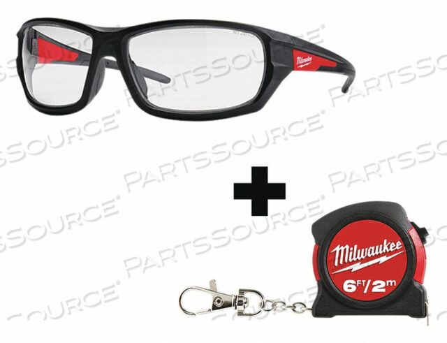 OEM#: 48-73-2021 48-22-5506SAFETY GLASSES UNISEX CLEAR LENS by Milwaukee Electric Tools