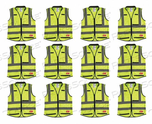 OEM#: 48-73-5043X12HIGH VISIBILITY VEST 12 PK 3XL/4XL by Milwaukee Electric Tools