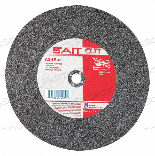 OEM#: 24070CUTOFF WHEEL A24R 16 X.156 X1 3800RPM by United Abrasives-Sait