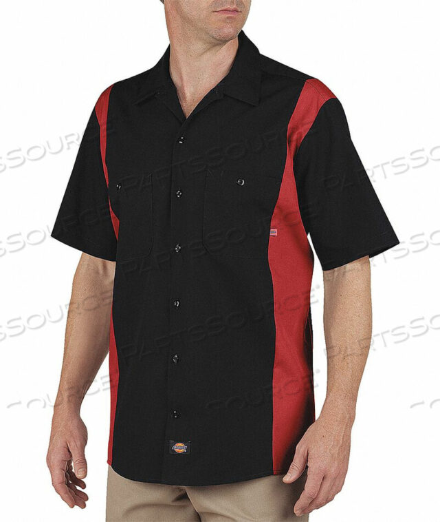 OEM#: 24BKER RG LWORK SHIRT SHORT SLEEVE BLACK RED L by VF Imagewear, Inc.