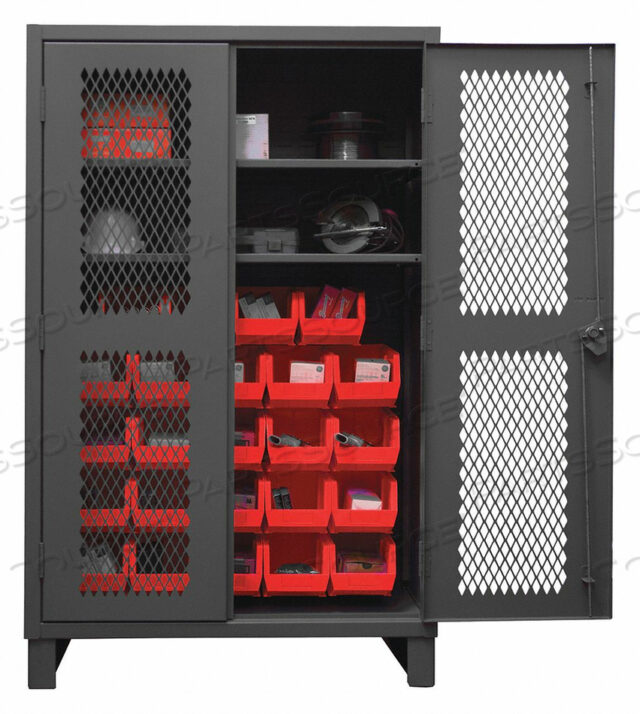 OEM#: HDCV48-24B-2S1795BIN CAB LOUVERED/SHELVING 78 H 48 W 24 D by Durham Manufacturing Company