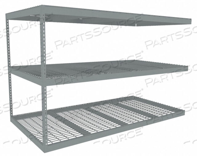 OEM#: ZLE5-9648A-3WBOLTLESS SHELVING ADD-ON 60 H GRAY by Tennsco Corp.