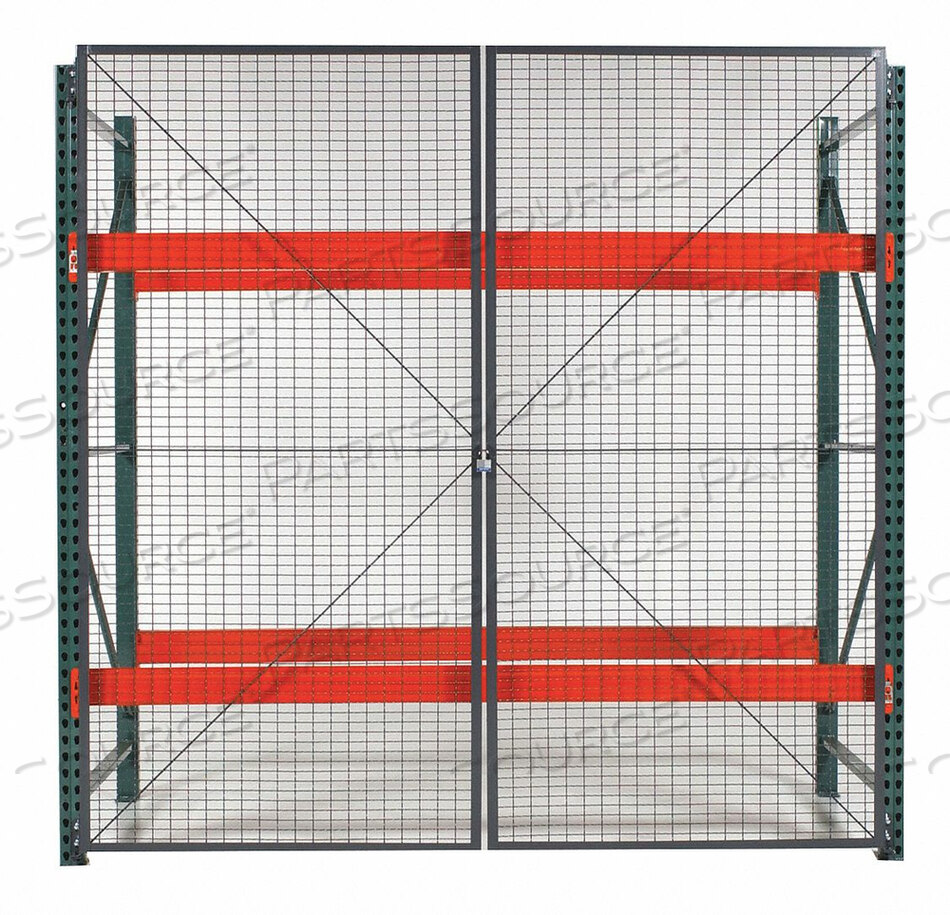 OEM#: BACK4210SWIRE MESH SIDE PANEL W/MOUNTING CLIPS - FOR 42D X 120H PALLET RACK by WireCrafters