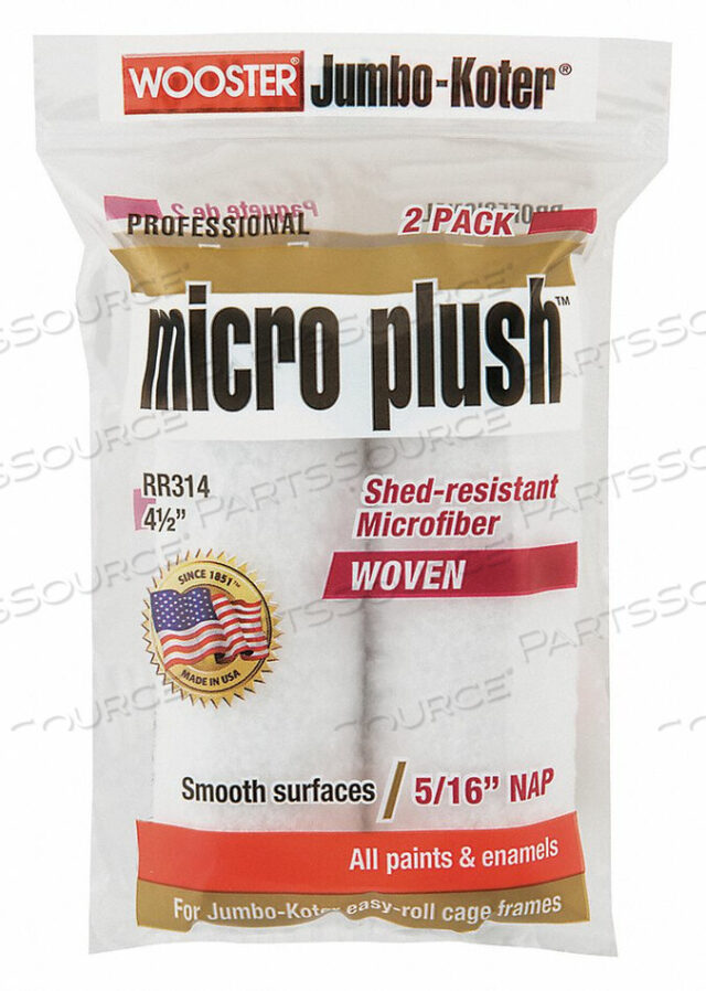 OEM#: RR314-4-1/2MINI PAINT ROLLERS 4-1/2 5/16 NAP PK2 by Wooster