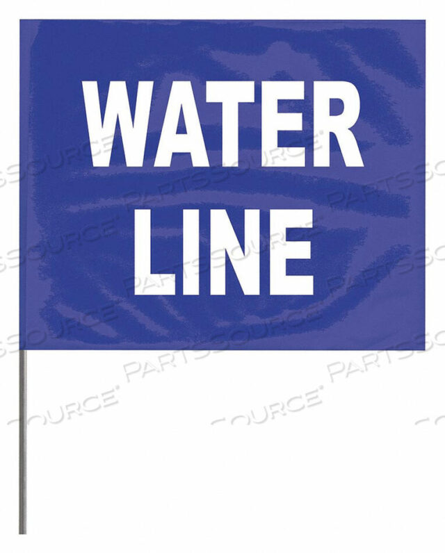 OEM#: 4521BW62-200MARKING FLAG BLUE WATER LINE PVC PK100 by Presco