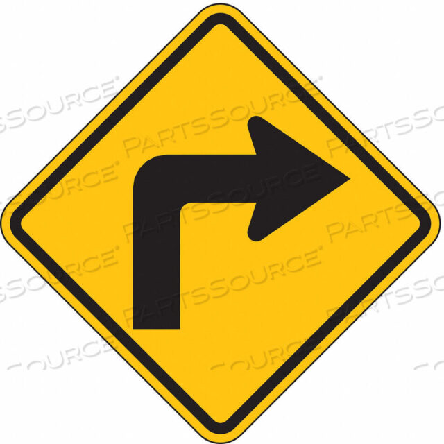OEM#: W1-1R-24HATRAFFIC SIGN 24 H 24 W ALUMINUM by Lyle Signs Inc.