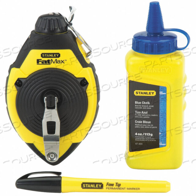 OEM#: 47-681LCHALK LINE REEL SET 3 PC W/CHALK 100 FT by Stanley