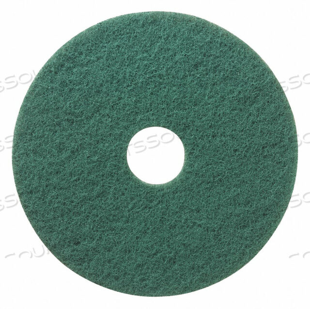 OEM#: 402W22SCRUBBING PAD GREEN SIZE 14 ROUND PK5 by Tough Guy