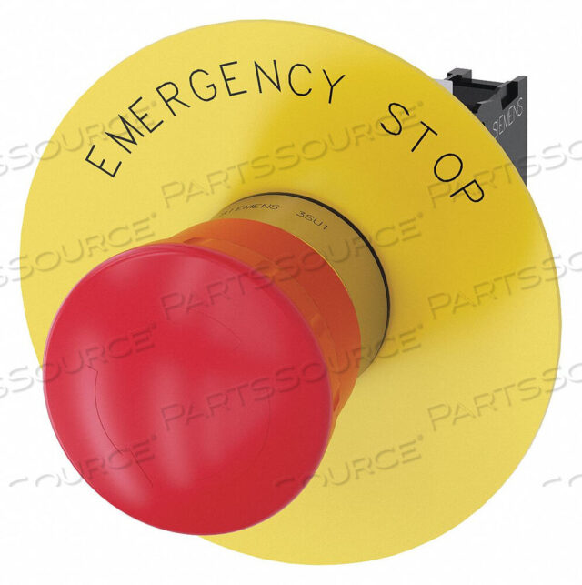 OEM#: 3SU1150-1HB20-1CG0PUSH BUTTON 22MM RED METAL BEZEL by Siemens
