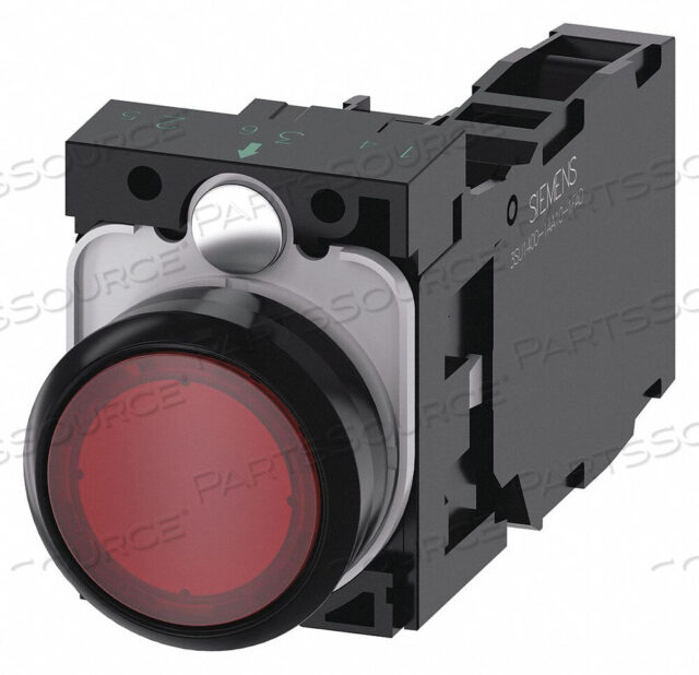 OEM#: 3SU1103-0AB20-1FA0ILLUMINATED PUSH BUTTON RED 22MM LED by Siemens