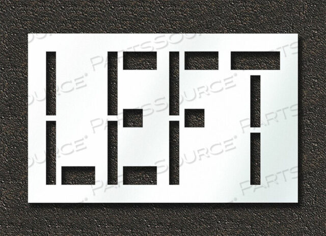 OEM#: STL-108-72420PAVEMENT STENCIL LEFT by RAE Products & Chemicals Corp.