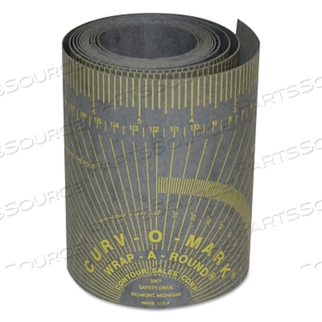 OEM#: 1476314763 JACKSON SAFETY RULER, WRAP-A-ROUND, MEDIUM, 4 FT L, 3.88 INCH W, GRAY by Jackson Safety