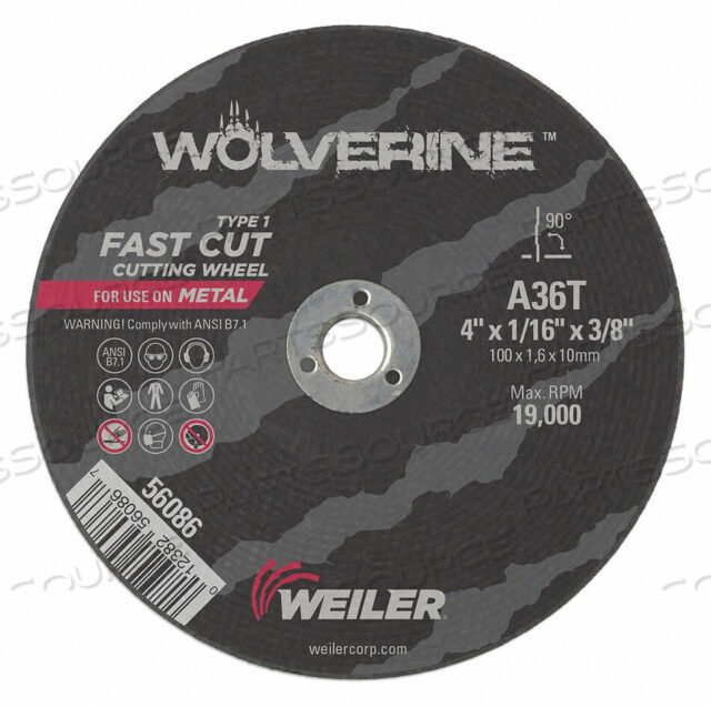 OEM#: 56086CW 4 X 1/16 X 3/8 A36TWB by Wolverine