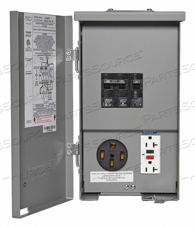 OEM#: CESMPSC55GRHRRV POWER OULETW/2 BREAKERS 60A by Connecticut-Electric