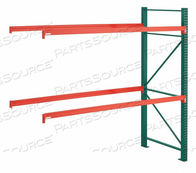 OEM#: AG48120M475096ASK2000 PALLET RACK 96X48X120 ADD-ON UNIT - GREEN/ORANGE - 6080 LBS. CAP. by Steel King