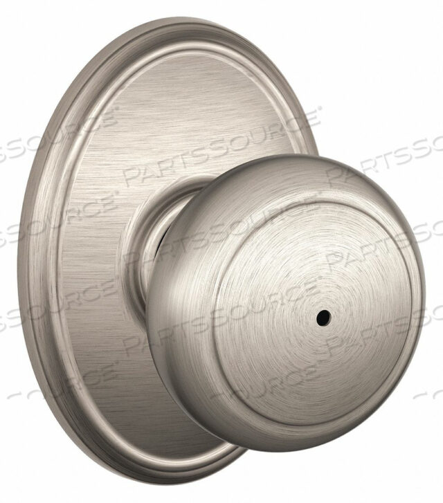 KNOB LOCKSET SATIN NICKEL PRIVACY GR 2