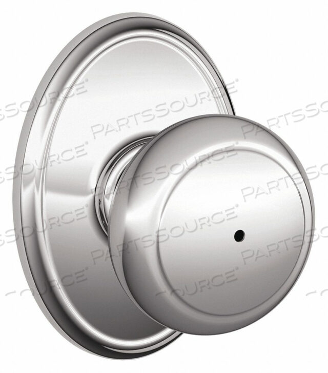 KNOB LOCKSET BRIGHT CHROME PRIVACY GR 2